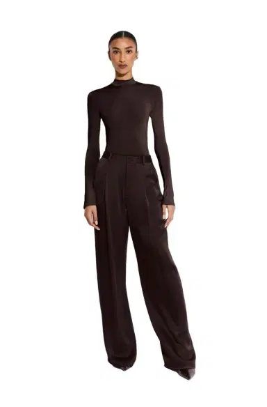 Lapointe Satin Relaxed Pleated Pant | Thumbnail 1 Lapointe Satin Relaxed Pleated Pant | Thumbnail 1