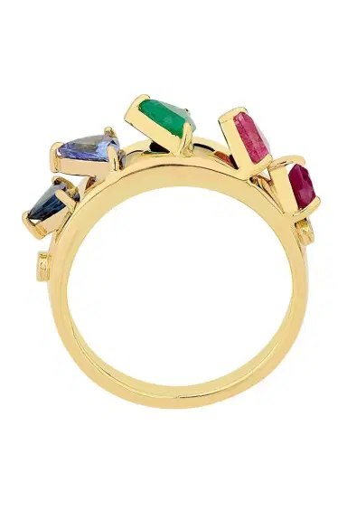 CAROL KAUFFMANN Mandala Multi Colored Domino Ring | Thumbnail 5