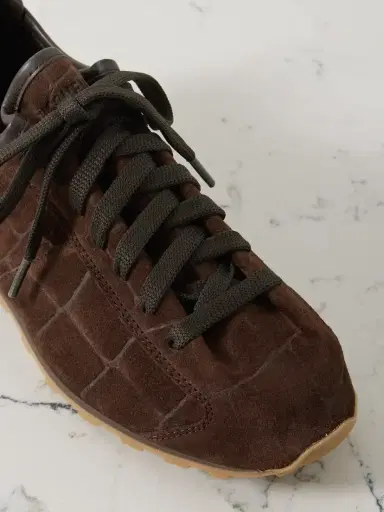 Jacquemus Les Tennis Leather-trimmed Croc-effect Suede Sneakers | Thumbnail 4 Jacquemus Les Tennis Leather-trimmed Croc-effect Suede Sneakers | Thumbnail 4