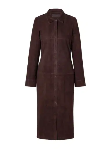 STOULS Becky Suede Midi Shirt Dress | Thumbnail 1