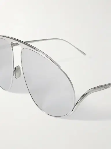 Loewe Aviator-style Silver-tone Sunglasses | Thumbnail 4 Loewe Aviator-style Silver-tone Sunglasses | Thumbnail 4