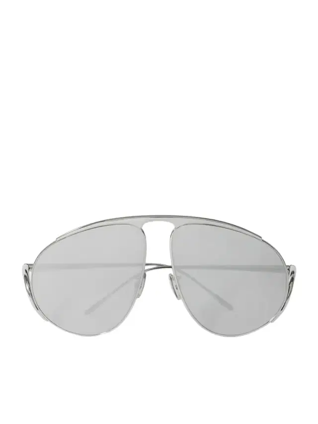 Loewe Aviator-style Silver-tone Sunglasses