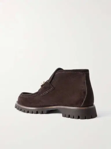 Gucci Sylke Horsebit-detailed Suede Ankle Boots | Thumbnail 3