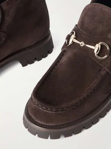 Gucci Sylke Horsebit-detailed Suede Ankle Boots | Thumbnail 4