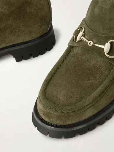 Gucci Sylke Horsebit-detailed Suede Ankle Boots | Thumbnail 4 Gucci Sylke Horsebit-detailed Suede Ankle Boots | Thumbnail 4