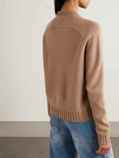 Gucci Horsebit-embellished Leather-trimmed Wool And Cashmere-blend Sweater | Thumbnail 4 Gucci Horsebit-embellished Leather-trimmed Wool And Cashmere-blend Sweater | Thumbnail 4