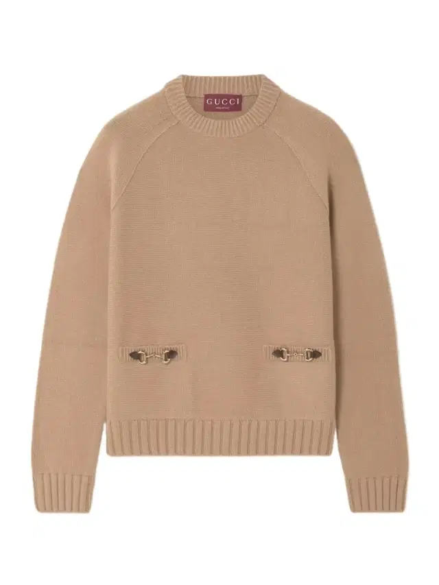 Horsebit-embellished Leather-trimmed Wool And Cashmere-blend Sweater