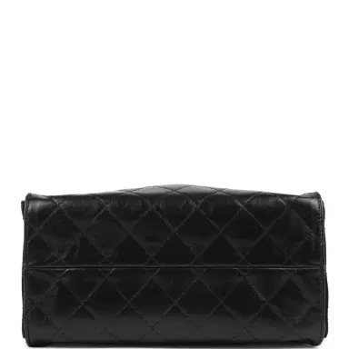 Chanel Chanel Small 25 Hobo Bag Black Shiny Crumpled Calfskin Mixed Metal Hardware | Thumbnail 7