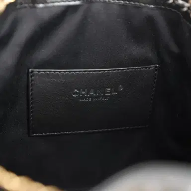Chanel Chanel Small 25 Hobo Bag Black Shiny Crumpled Calfskin Mixed Metal Hardware | Thumbnail 9