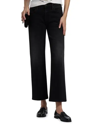 Mother Women's The Rambler Mid-Rise Zip Flood Jeans | Thumbnail 3 Mother Women's The Rambler Mid-Rise Zip Flood Jeans | Thumbnail 3
