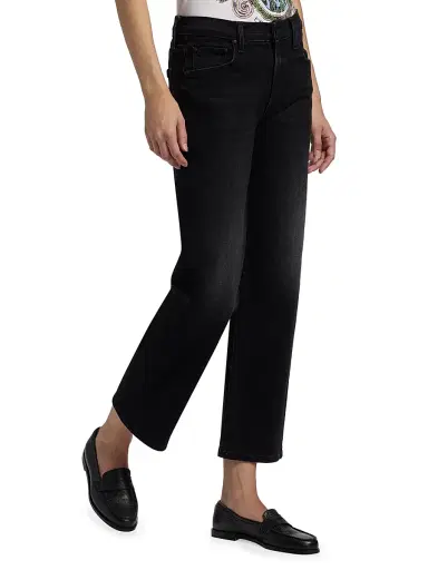 Mother Women's The Rambler Mid-Rise Zip Flood Jeans | Thumbnail 4 Mother Women's The Rambler Mid-Rise Zip Flood Jeans | Thumbnail 4