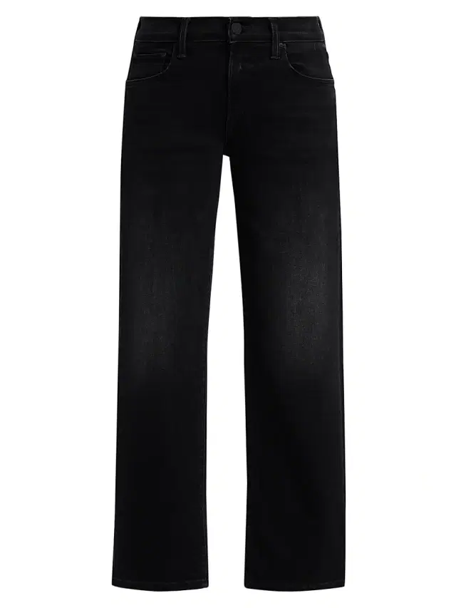 Mother Women's The Rambler Mid-Rise Zip Flood Jeans - Spiked Hair Art Flair
