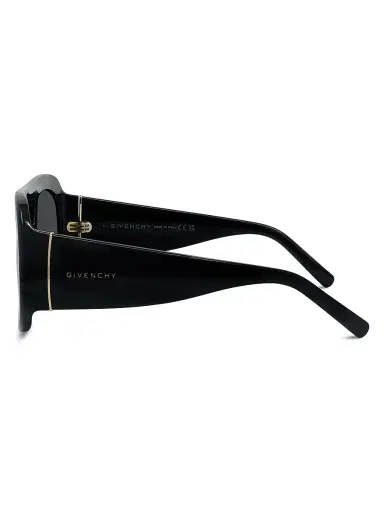 Givenchy Women's Bold 53MM Round Sunglasses - Shiny Black Smoke | Thumbnail 3 Givenchy Women's Bold 53MM Round Sunglasses - Shiny Black Smoke | Thumbnail 3