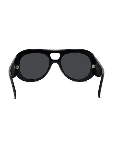 Givenchy Women's Bold 53MM Round Sunglasses - Shiny Black Smoke | Thumbnail 5 Givenchy Women's Bold 53MM Round Sunglasses - Shiny Black Smoke | Thumbnail 5