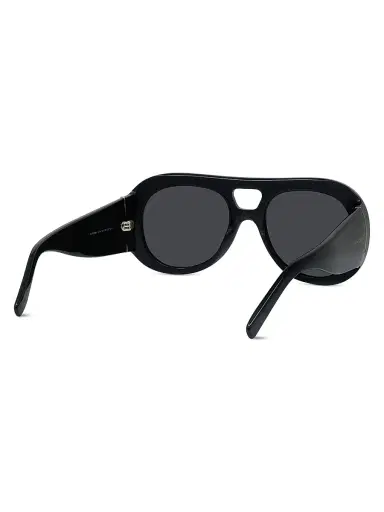 Givenchy Women's Bold 53MM Round Sunglasses - Shiny Black Smoke | Thumbnail 6 Givenchy Women's Bold 53MM Round Sunglasses - Shiny Black Smoke | Thumbnail 6