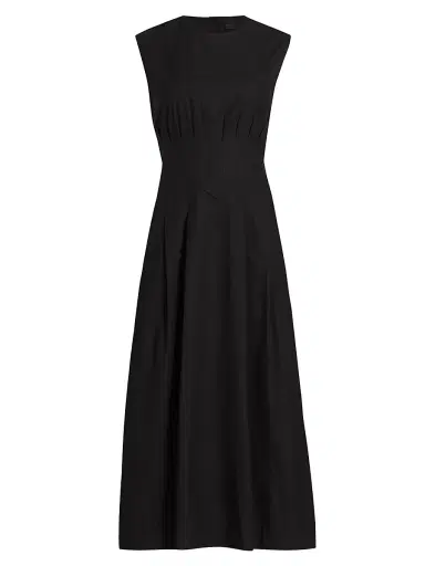 Jenni Kayne Women's Kit Cotton Poplin Midi-Dress - Black - Size XL | Thumbnail 1