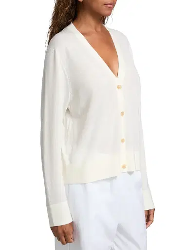 Jenni Kayne Women's Mira Merino Wool Cardigan - Ivory - Size XL | Thumbnail 4 Jenni Kayne Women's Mira Merino Wool Cardigan - Ivory - Size XL | Thumbnail 4