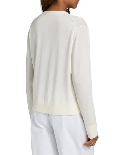 Jenni Kayne Women's Mira Merino Wool Cardigan - Ivory - Size XL | Thumbnail 5 Jenni Kayne Women's Mira Merino Wool Cardigan - Ivory - Size XL | Thumbnail 5
