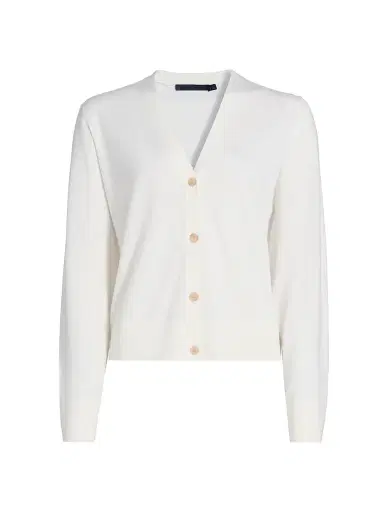 Jenni Kayne Women's Mira Merino Wool Cardigan - Ivory - Size XL | Thumbnail 1 Jenni Kayne Women's Mira Merino Wool Cardigan - Ivory - Size XL | Thumbnail 1