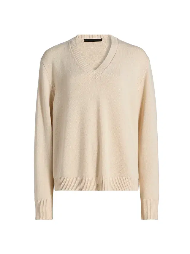Women's Simone Wool-Cotton V-Neck Sweater -