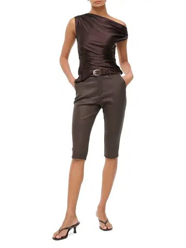 Staud Women's Phare Stretch-Silk One-Shoulder Top | Thumbnail 2