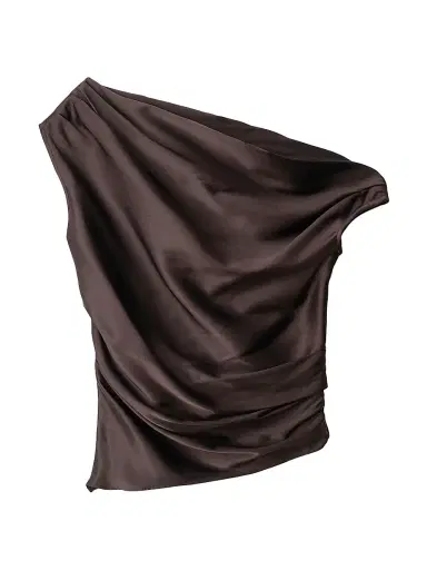 Staud Women's Phare Stretch-Silk One-Shoulder Top | Thumbnail 1