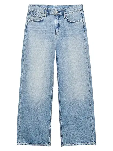 rag & bone Women's Cam Low-Rise Straight-Leg Jeans - Lulow | Thumbnail 1