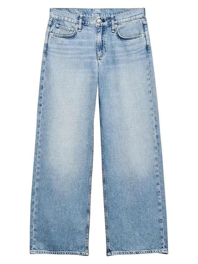 rag & bone Women's Cam Low-Rise Straight-Leg Jeans - Lulow