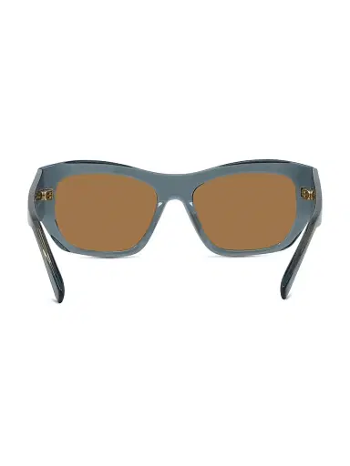 Givenchy Men's GV Day 54MM Geometric Sunglasses - Shiny Dark Green And Brown | Thumbnail 5 Givenchy Men's GV Day 54MM Geometric Sunglasses - Shiny Dark Green And Brown | Thumbnail 5