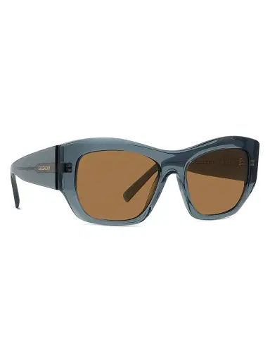 Givenchy Men's GV Day 54MM Geometric Sunglasses - Shiny Dark Green And Brown | Thumbnail 8 Givenchy Men's GV Day 54MM Geometric Sunglasses - Shiny Dark Green And Brown | Thumbnail 8