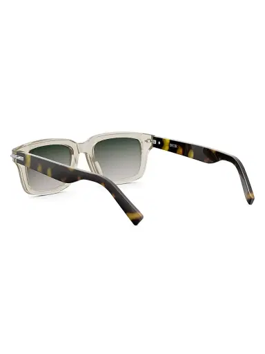 Dior Men's DiorBlackSuit S16I Rectangular Sunglasses - Beige And Gradient Green | Thumbnail 4