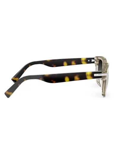 Dior Men's DiorBlackSuit S16I Rectangular Sunglasses - Beige And Gradient Green | Thumbnail 7