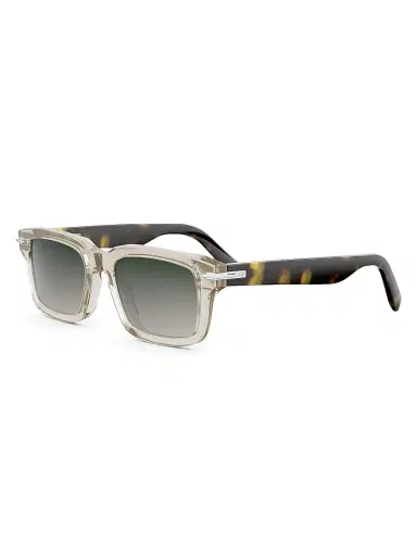 Dior Men's DiorBlackSuit S16I Rectangular Sunglasses - Beige And Gradient Green | Thumbnail 1