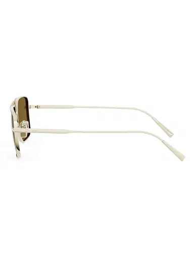 Dior Men's Diorblacksuit S17U 56MM Rectangular Sunglasses - Gold And Brown | Thumbnail 3