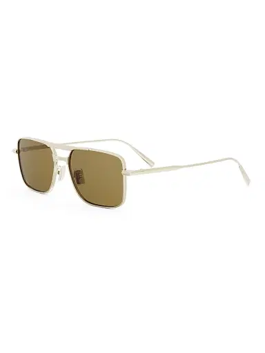 Dior Men's Diorblacksuit S17U 56MM Rectangular Sunglasses - Gold And Brown | Thumbnail 1