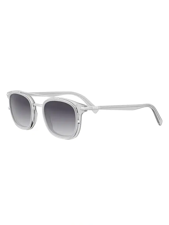 Dior Men's BlackSuit S14I 49MM Square Sunglasses - Grey And Gradient Smoke