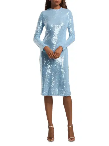 PRABAL GURUNG Women's Sequined Sheath Cocktail Dress | Thumbnail 2