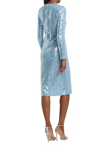 PRABAL GURUNG Women's Sequined Sheath Cocktail Dress | Thumbnail 5