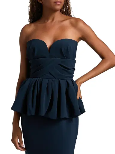 Atelier Prabal Gurung Women's Luna Strapless Peplum Gown | Thumbnail 6 Atelier Prabal Gurung Women's Luna Strapless Peplum Gown | Thumbnail 6