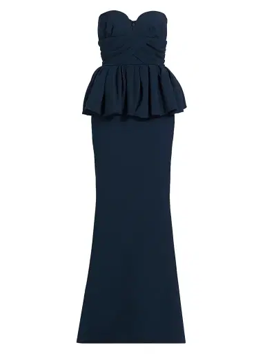 Atelier Prabal Gurung Women's Luna Strapless Peplum Gown | Thumbnail 1 Atelier Prabal Gurung Women's Luna Strapless Peplum Gown | Thumbnail 1