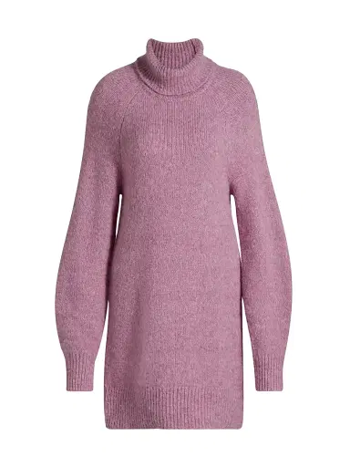 Toccin Women's Lena Turtleneck Minidress - Mauve | Thumbnail 1 Toccin Women's Lena Turtleneck Minidress - Mauve | Thumbnail 1