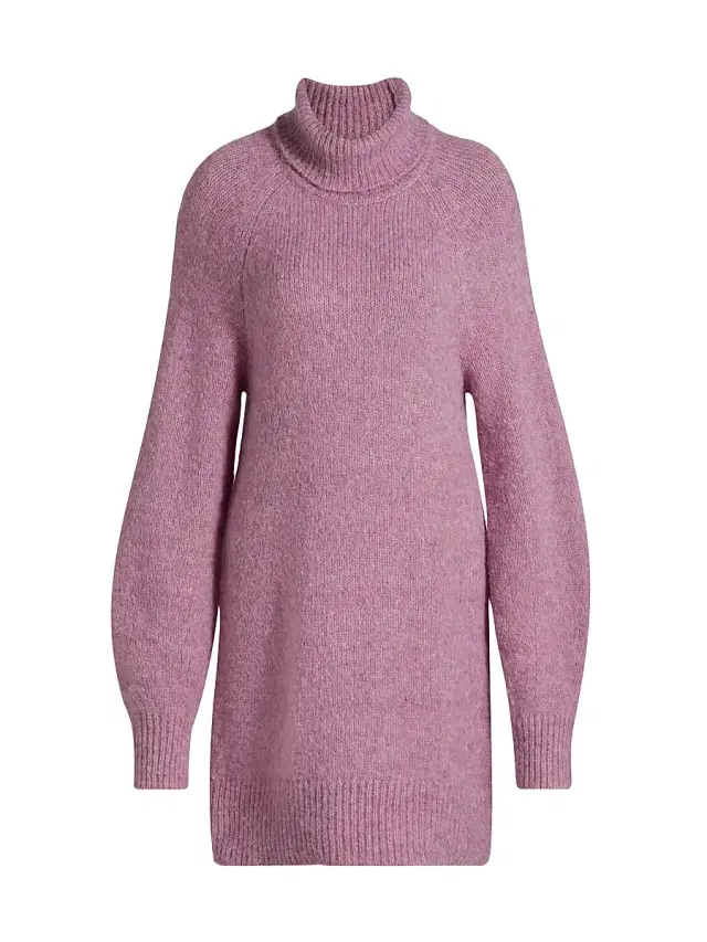 Toccin Women's Lena Turtleneck Minidress - Mauve
