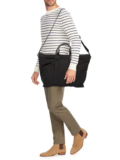 Jacquemus Men's Le Tote Bambino Nylon & Leather Bag | Thumbnail 2