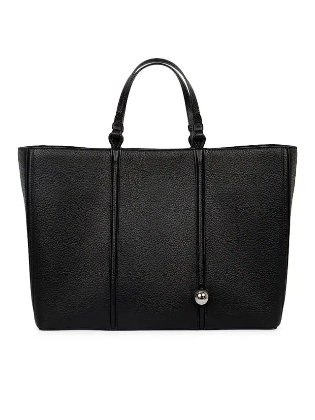 Men's Le Cabas Marino E/W Leather Tote Bag - Black