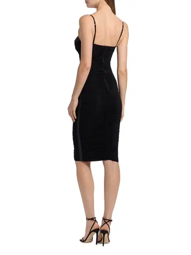 Elisabetta Franchi Women's Draped Stretch-Jersey Cocktail Dress - Nero | Thumbnail 5