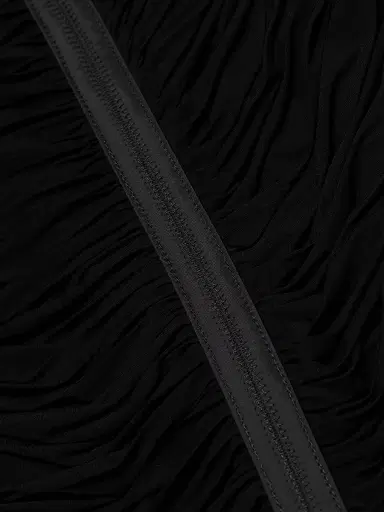 Elisabetta Franchi Women's Draped Stretch-Jersey Cocktail Dress - Nero | Thumbnail 7