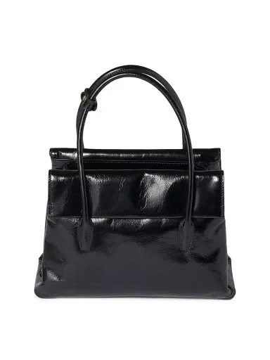 Miu Miu Women's Shiny Leather Top Handle Bag - Black | Thumbnail 3 Miu Miu Women's Shiny Leather Top Handle Bag - Black | Thumbnail 3