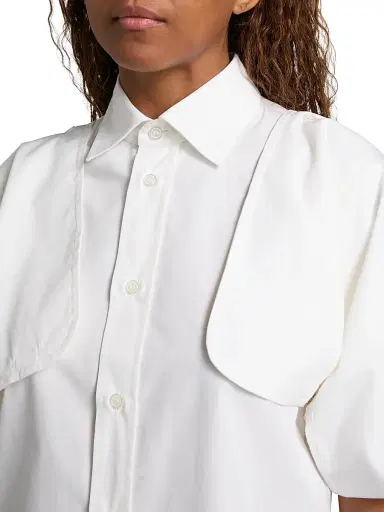 MM6 MAISON MARGIELA Women's Boxy Poplin Shirt | Thumbnail 6 MM6 MAISON MARGIELA Women's Boxy Poplin Shirt | Thumbnail 6