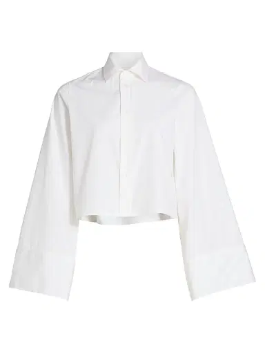 MM6 MAISON MARGIELA Women's Boxy Poplin Shirt | Thumbnail 1 MM6 MAISON MARGIELA Women's Boxy Poplin Shirt | Thumbnail 1