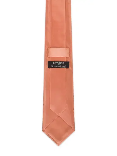 Stefano Ricci Men's Pleated Tie - Medium Orange | Thumbnail 3